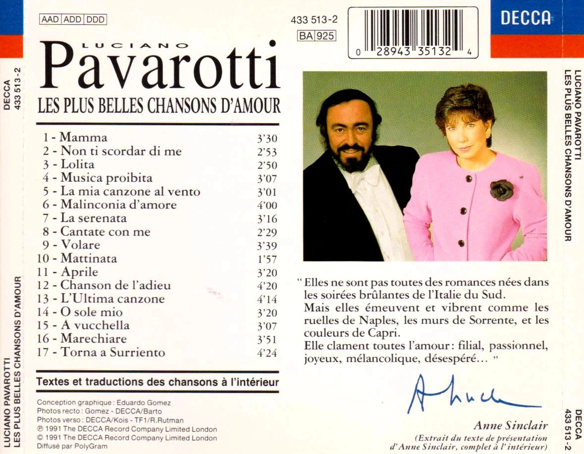 Les plus belles chansons d'amour par Pavarotti - Un trésor lyrique – photo 2